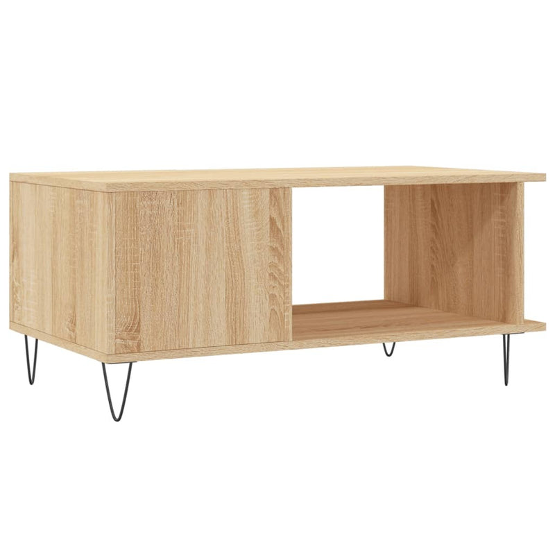 Coffee Table Sonoma Oak 90x50x40 cm Engineered Wood