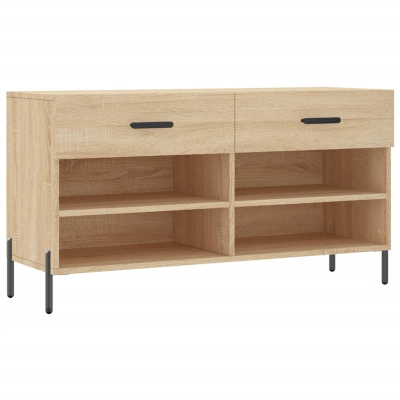 Shoe Bench Sonoma Oak 102x35x55 cm Engineered Wood