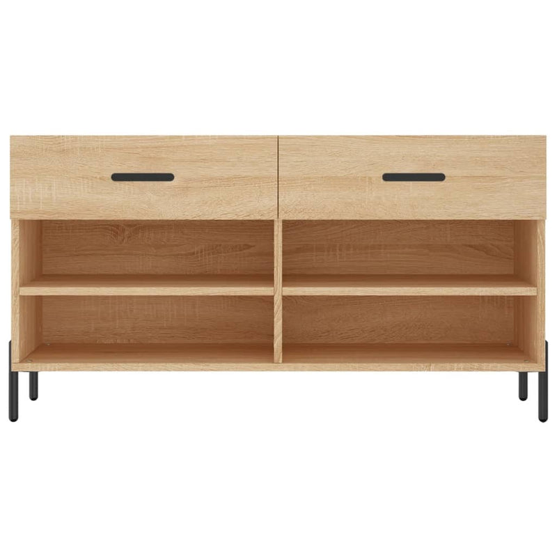 Shoe Bench Sonoma Oak 102x35x55 cm Engineered Wood