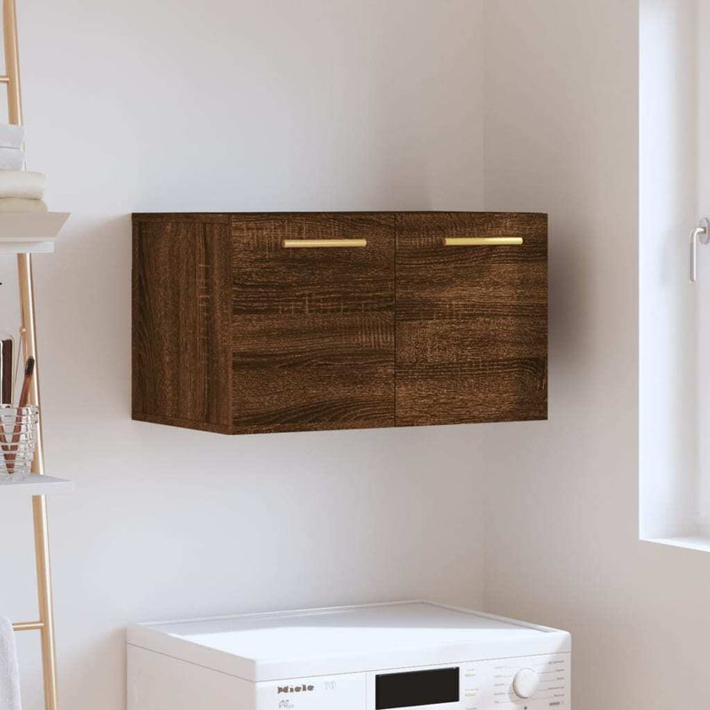 Wall Cabinet Brown Oak 60x36.5x35 cm Engineered Wood