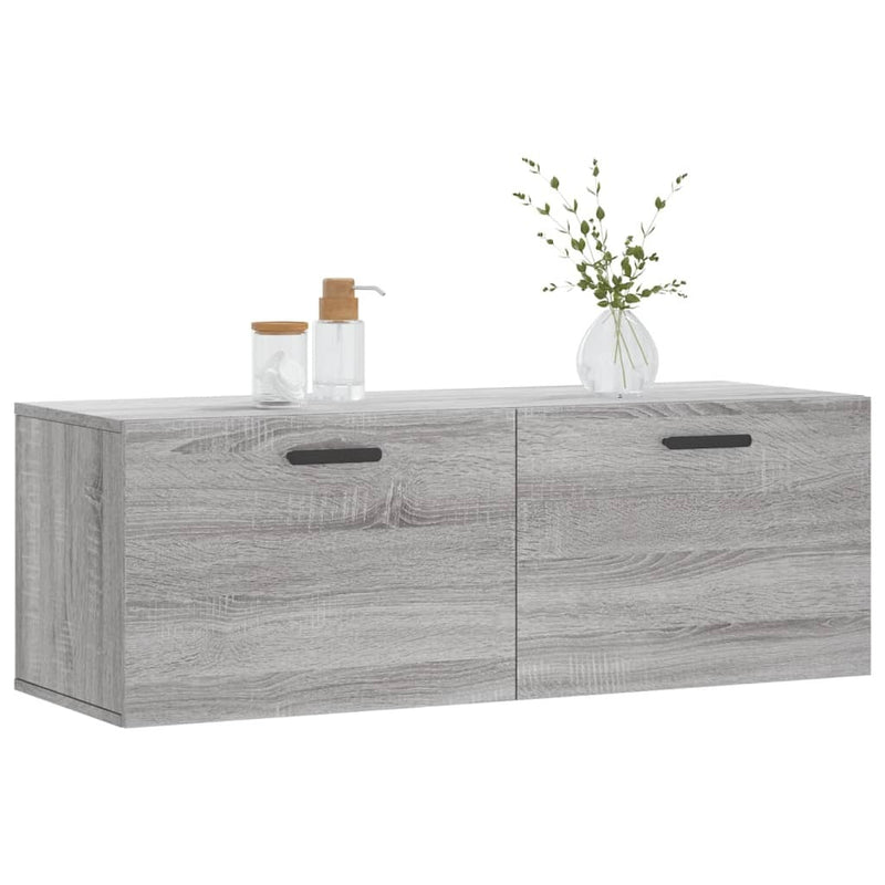 Wall Cabinet Grey Sonoma 100x36.5x35 cm Engineered Wood