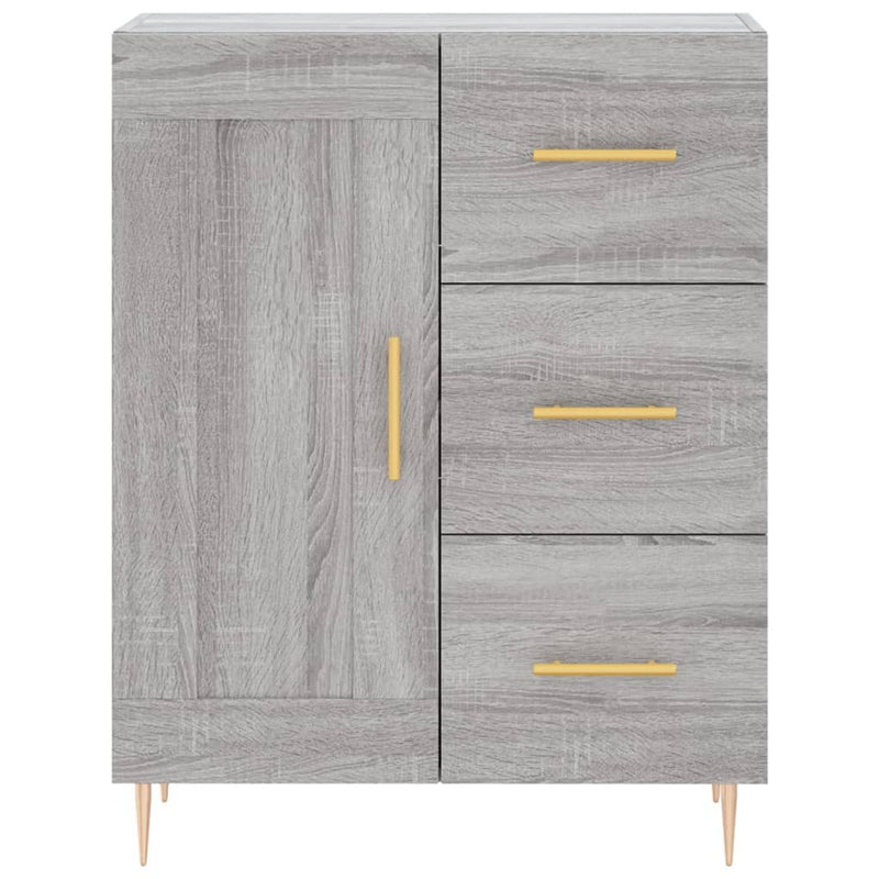 Sideboard Grey Sonoma 69.5x34x90 cm Engineered Wood