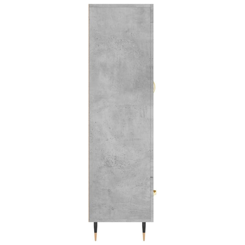 Highboard Concrete Grey 69.5x31x115 cm Engineered Wood