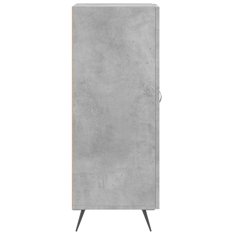 Sideboard Concrete Grey 34.5x34x90 cm Engineered Wood