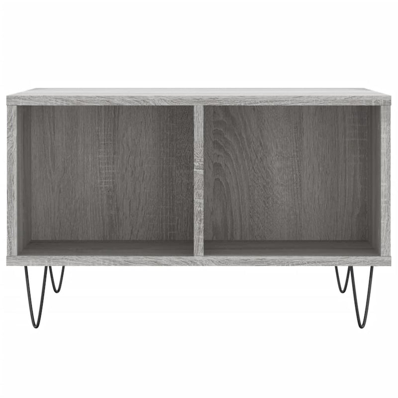 Coffee Table Grey Sonoma 60x50x36.5 cm Engineered Wood