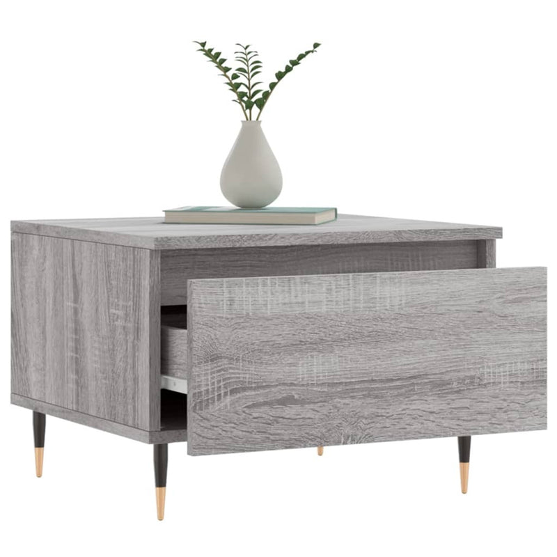 Coffee Table Grey Sonoma 50x46x35 cm Engineered Wood