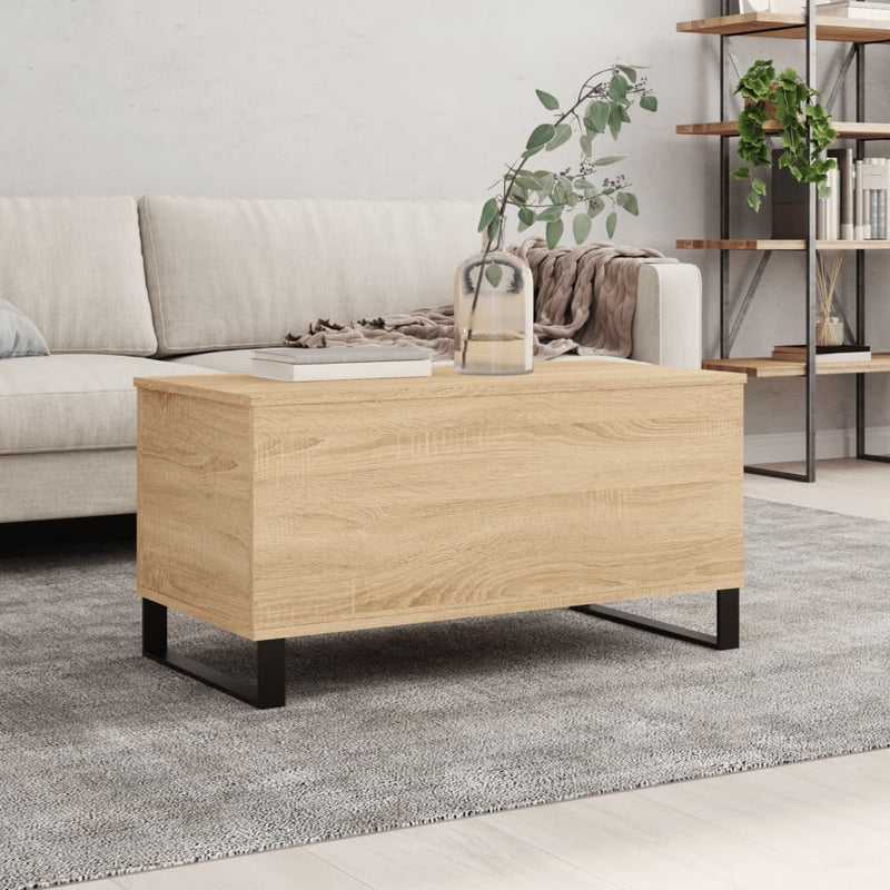 Coffee Table Sonoma Oak 90x44.5x45 cm Engineered Wood