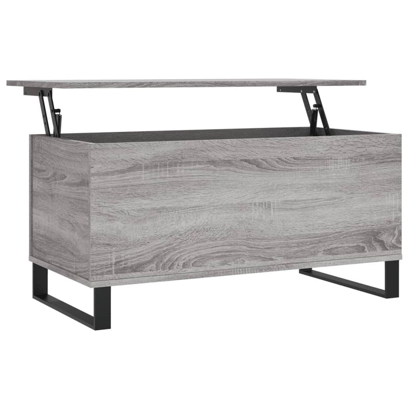 Coffee Table Grey Sonoma 90x44.5x45 cm Engineered Wood