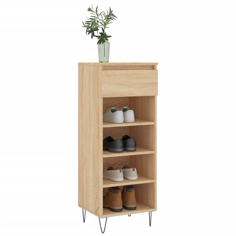 Shoe Cabinet Sonoma Oak 40x36x105 cm Engineered Wood