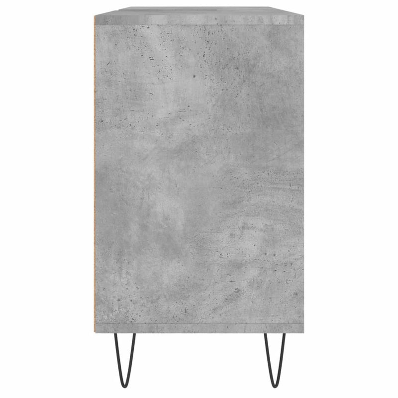 Bathroom Cabinet Concrete Grey 80x33x60 cm Engineered Wood