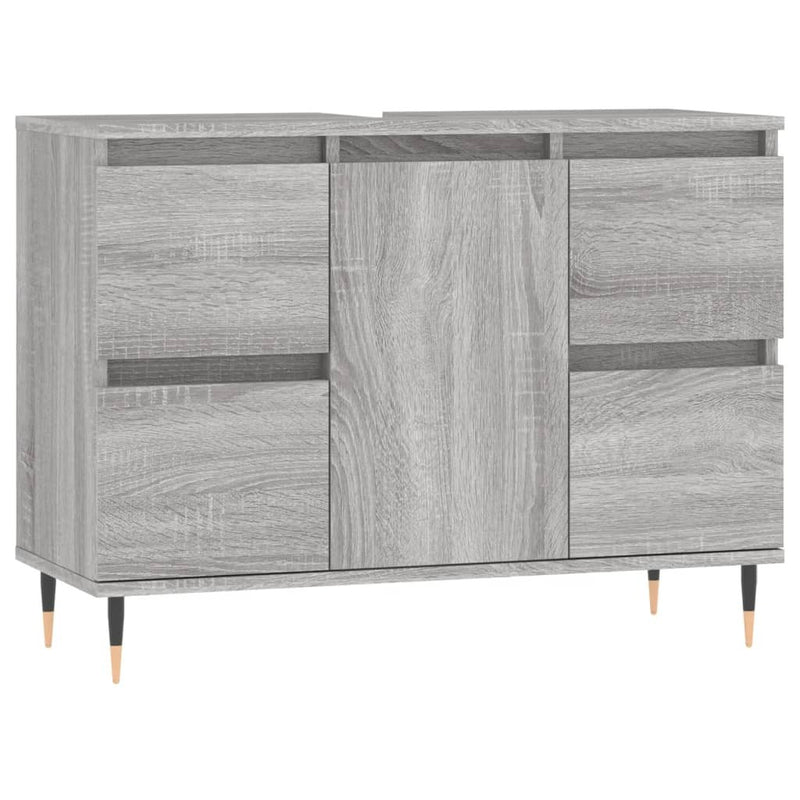 Bathroom Cabinet Grey Sonoma 80x33x60 cm Engineered Wood