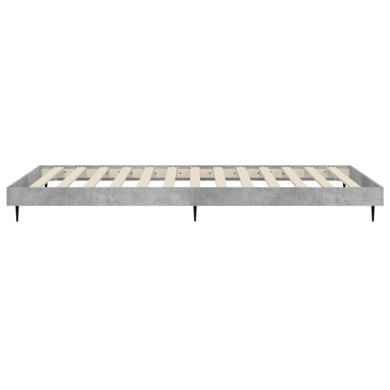 Bed Frame without Mattress Concrete Grey 90x200 cm