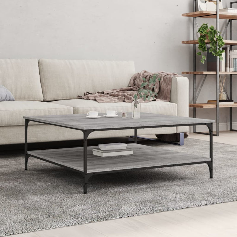 Coffee Table Grey Sonoma 100x100x40 cm Engineered Wood