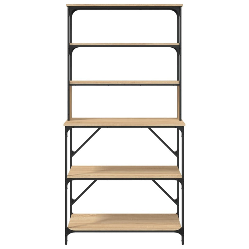 Baker's Rack 6-Tier Sonoma Oak 90x40x180 cm Engineered Wood