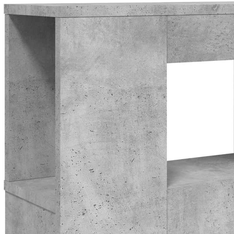 LED Headboard Concrete Grey 120x18.5x103.5 cm Engineered Wood