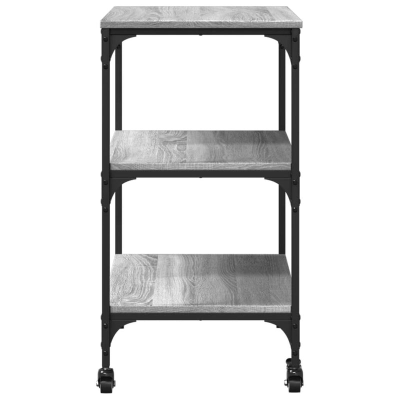 Kitchen Trolley Grey Sonoma 60x41x76 cm Engineered Wood