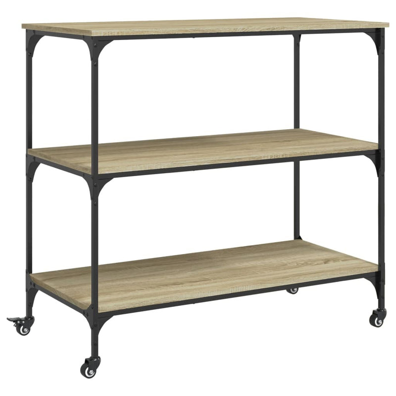 Kitchen Trolley Sonoma Oak 102x50x95 cm Engineered Wood