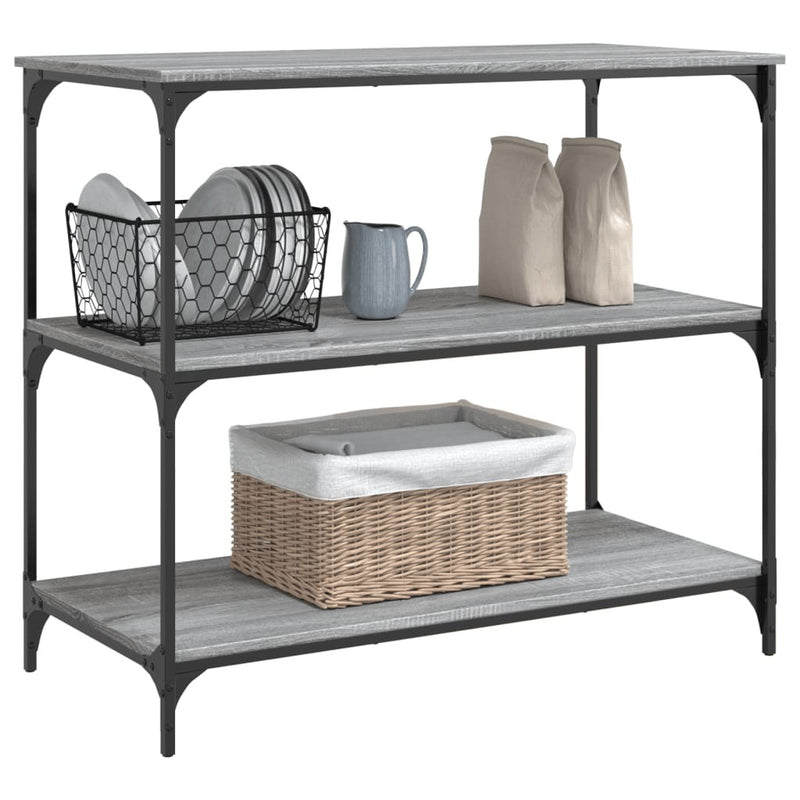 Kitchen Trolley Grey Sonoma 102x50x95 cm Engineered Wood