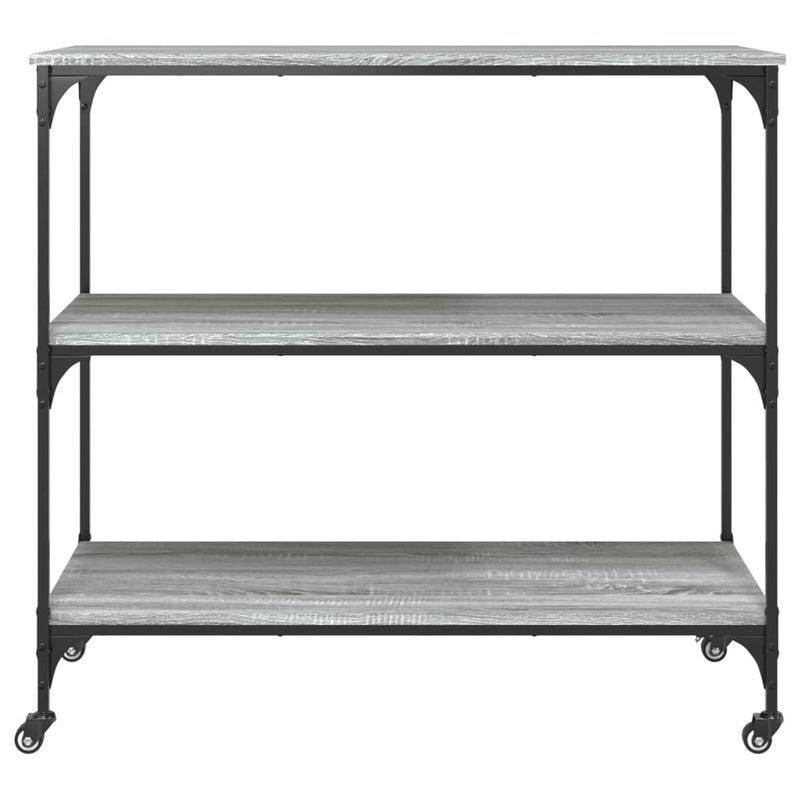 Kitchen Trolley Grey Sonoma 102x50x95 cm Engineered Wood