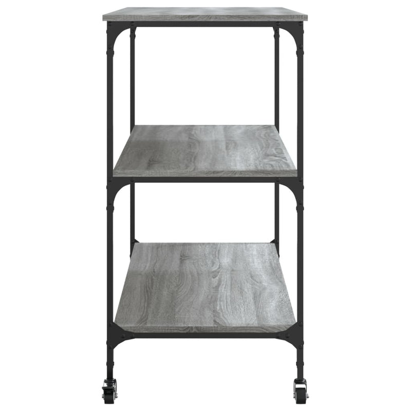 Kitchen Trolley Grey Sonoma 102x50x95 cm Engineered Wood