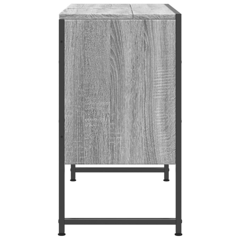 Bathroom Sink Cabinet Grey Sonoma 80x33x60 cm Engineered Wood