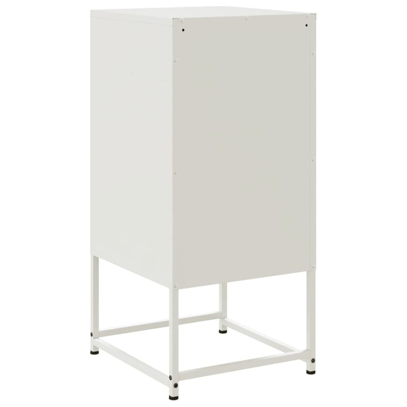 Bedside Cabinets 2 pcs White 36x39x78 cm Steel