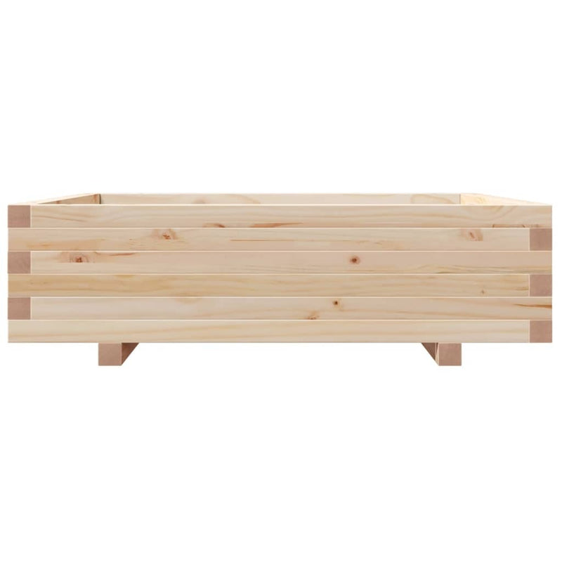 Garden Planter 90x90x26.5 cm Solid Wood Pine