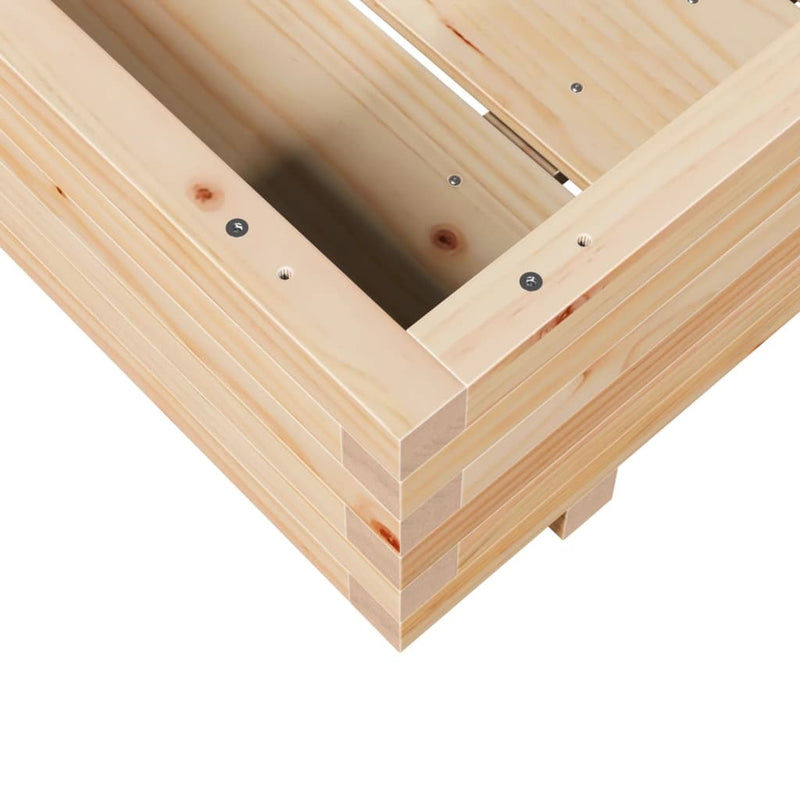 Garden Planter 90x90x26.5 cm Solid Wood Pine