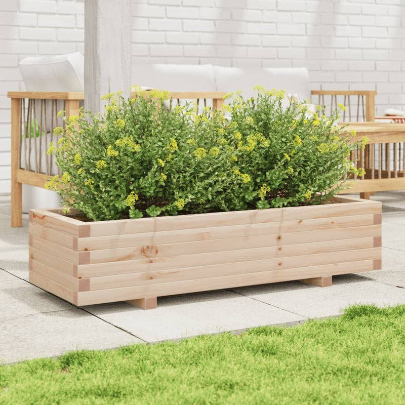 Garden Planter 110x40x26.5 cm Solid Wood Pine