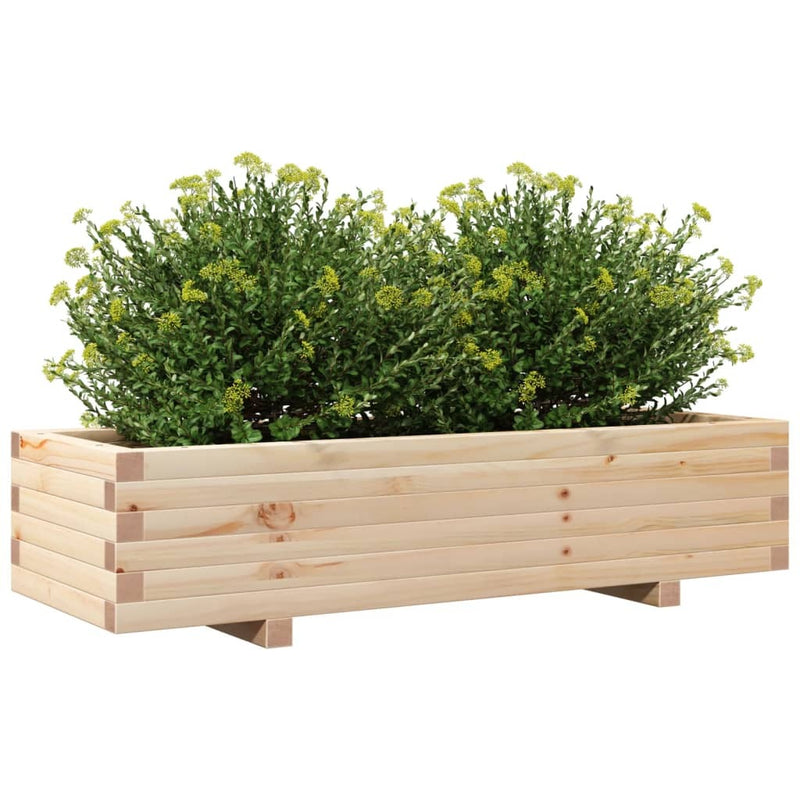 Garden Planter 110x40x26.5 cm Solid Wood Pine