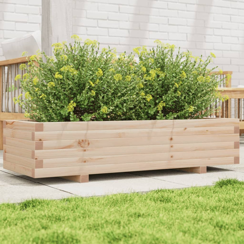 Garden Planter 110x40x26.5 cm Solid Wood Pine