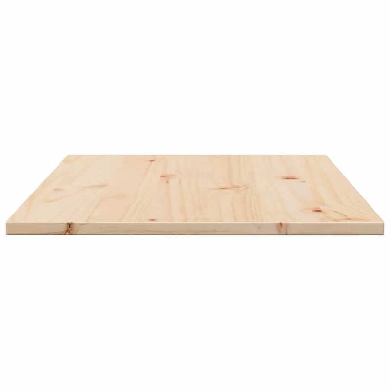 Table Top 80x50x1.7 cm Rectangular Solid Wood Pine