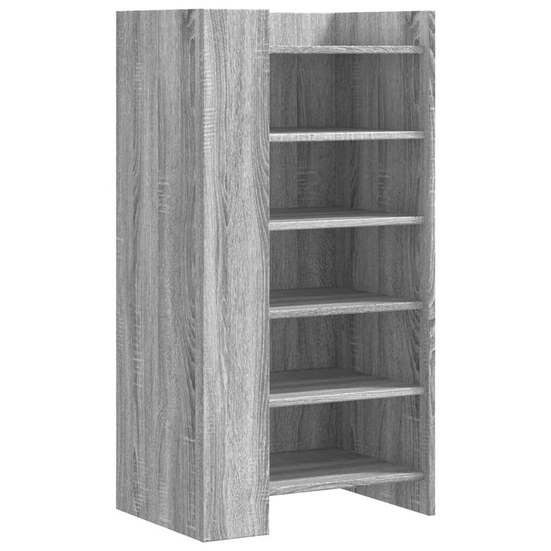 Shoe Cabinet Grey Sonoma 52x37.5x100 cm Engineered Wood