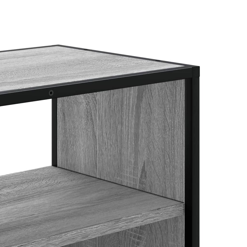 TV Cabinet Grey Sonoma 100x31x39.5 cm Engineered Wood and Metal