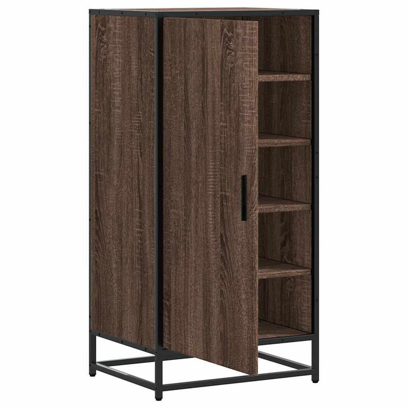 Shoe Rack Brown Oak 48x38x97.5 cm Engineered Wood