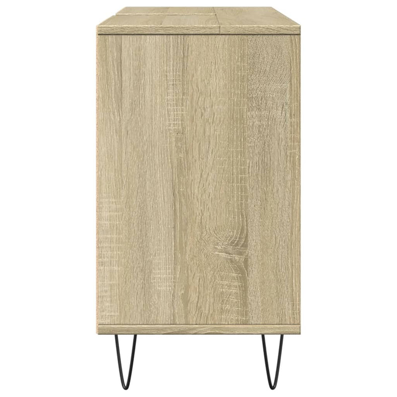 Bathroom Cabinet Sonoma Oak 80x33x60 cm Engineered Wood