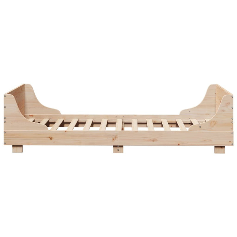 Bed Frame without Mattress 100x200 cm Solid Wood Pine