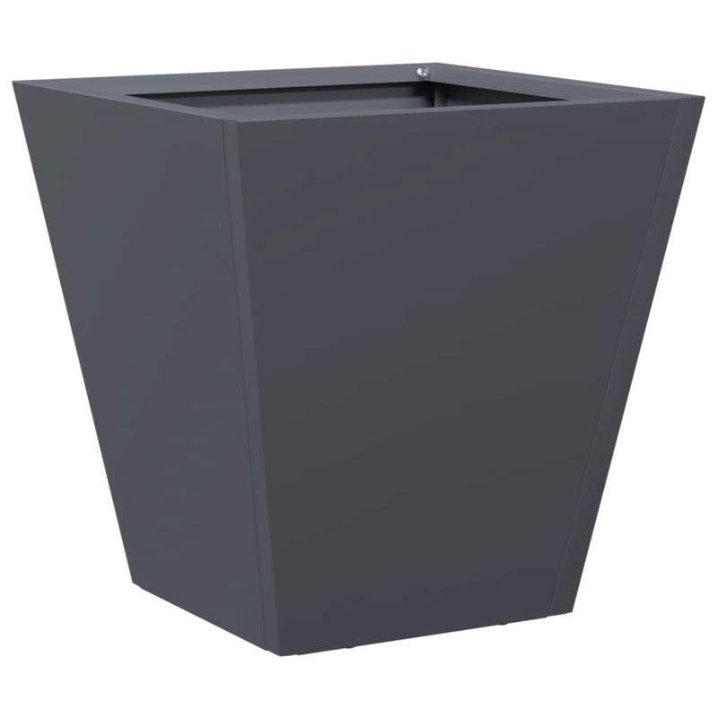 Garden Planters Anthracite 2 pcs 30x30x30 cm Steel