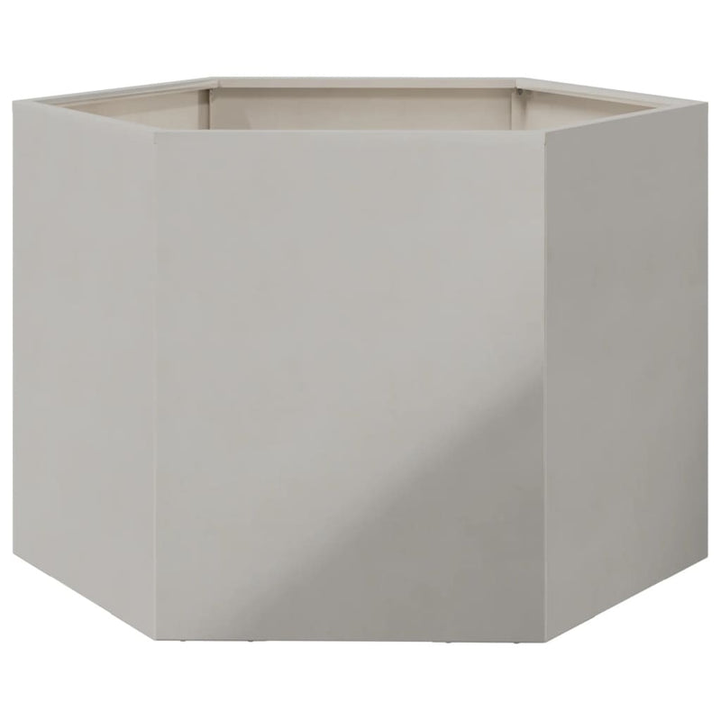 Garden Planter Hexagon 69x60x45 cm Stainless Steel