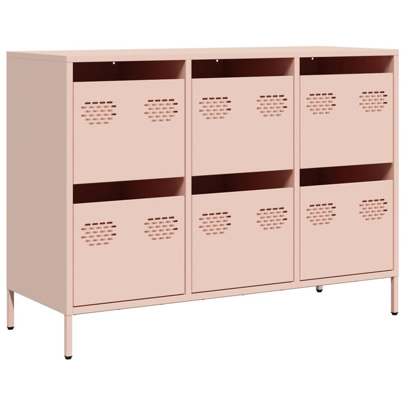 Sideboard?Pink 101.5x39x73.5 cm Cold-rolled Steel