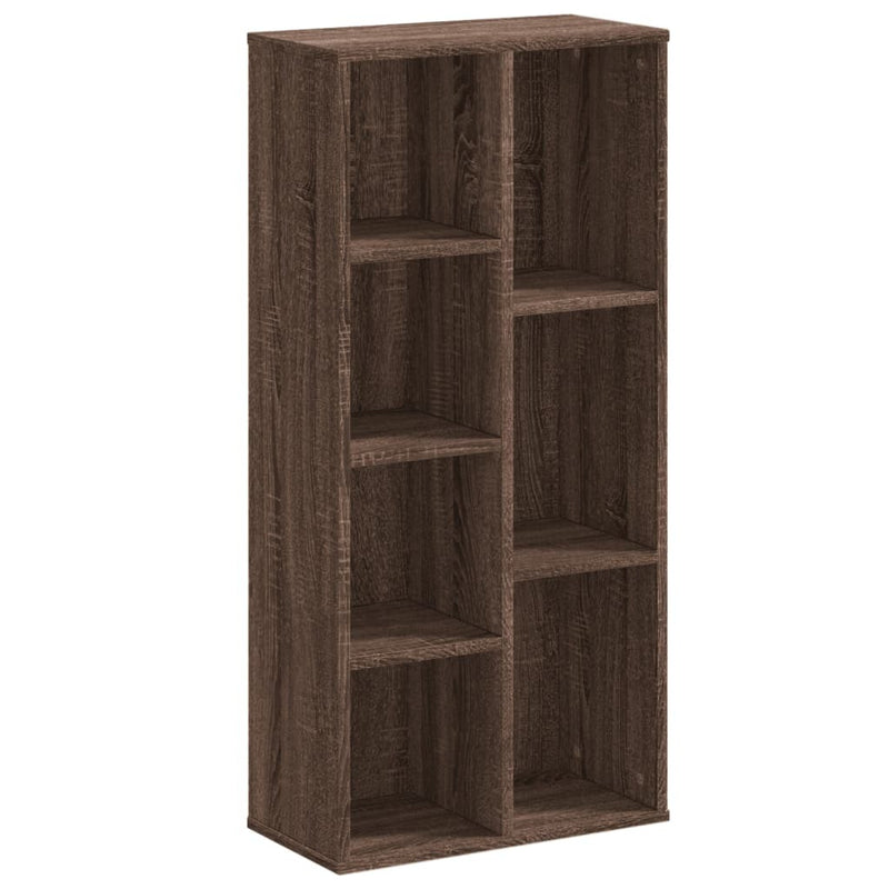 Bookcase Brown Oak 50x25x105 cm Engineered Wood