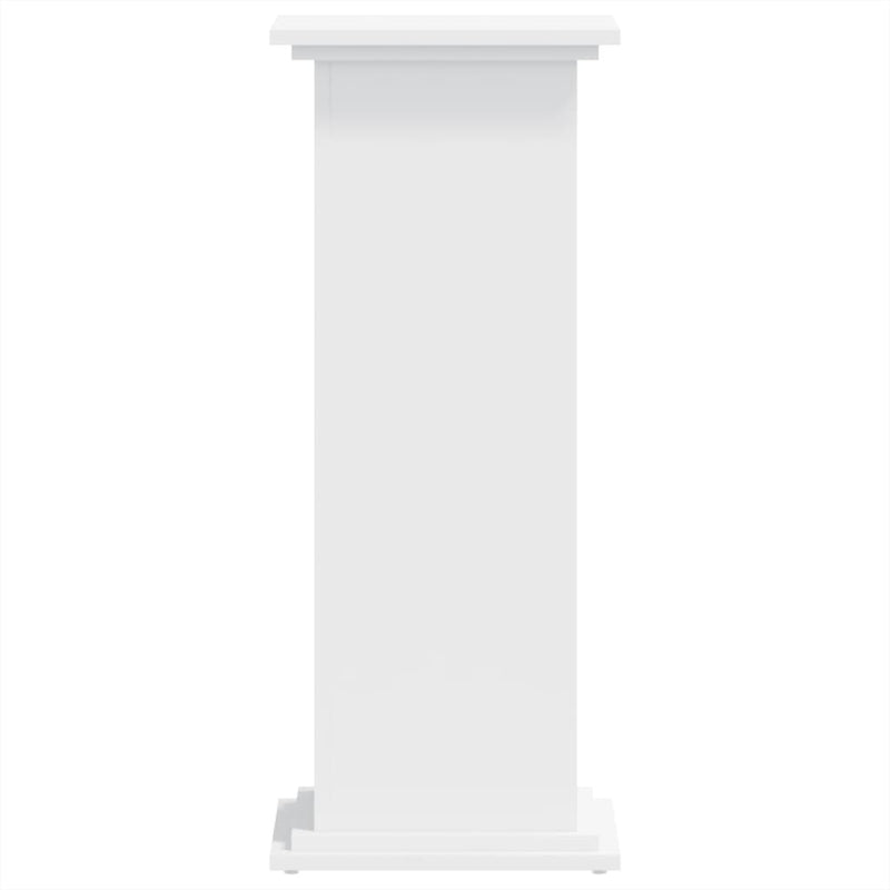 Plant Stand White 33x33x80 cm Engineered Wood