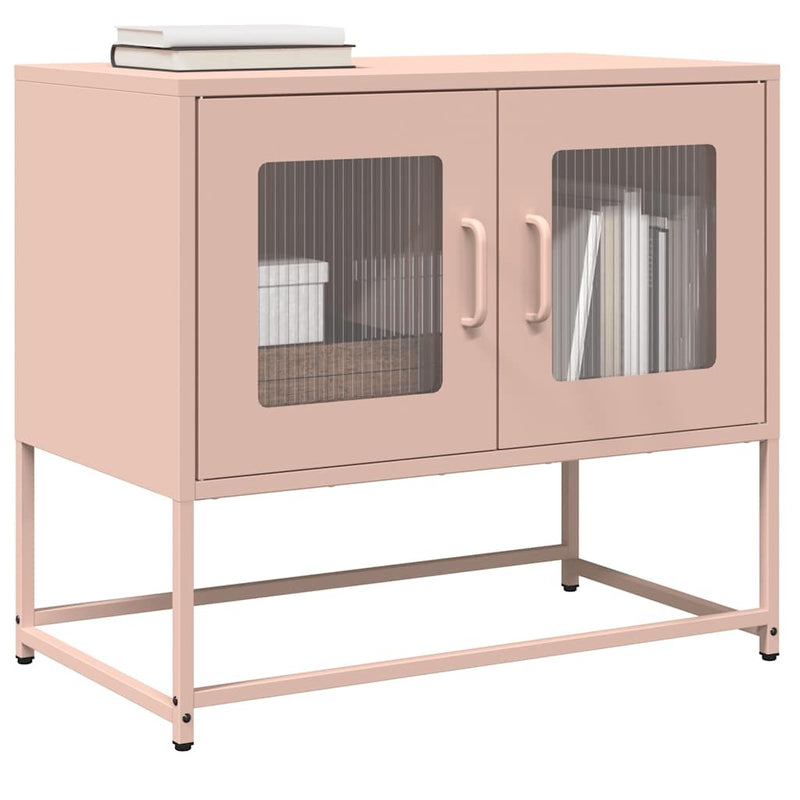 TV Cabinet Pink 68x39x60.5 cm Cold-rolled Steel