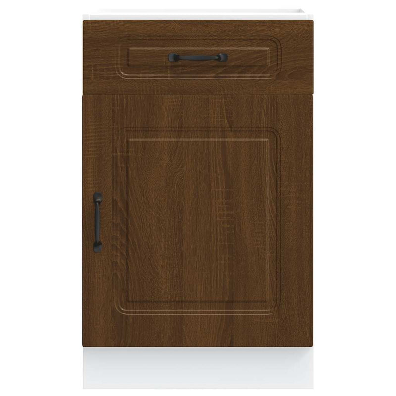 Kitchen Base Cabinet Kalmar Brown Oak Engineered Wood