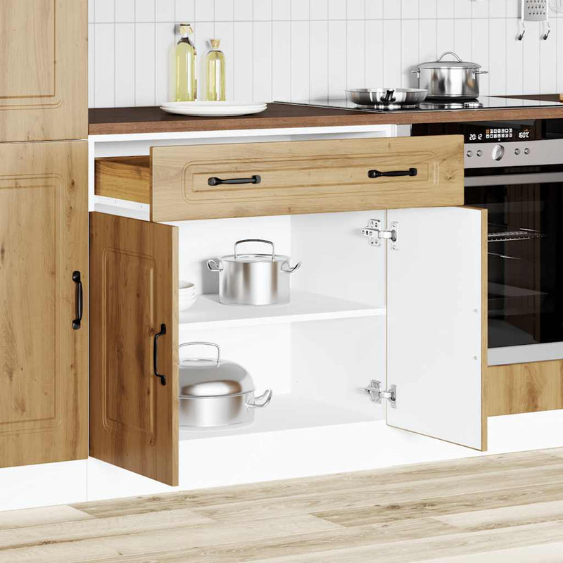 Kitchen Base Cabinet Kalmar Artisan Oak Engineered Wood