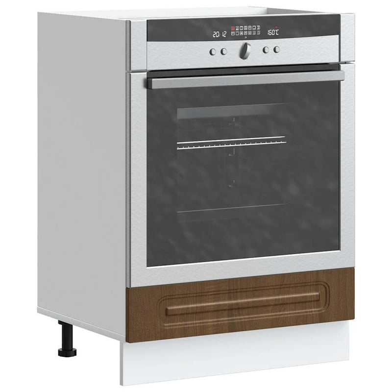 Oven Cabinet Kalmar Brown Oak Engineered Wood