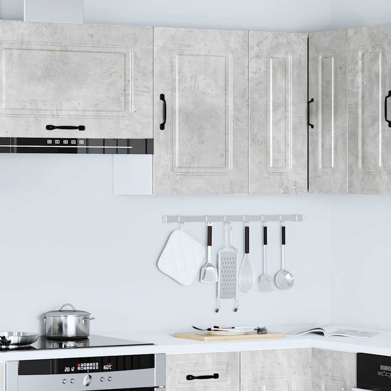 Kitchen Wall Cabinet Kalmar Concrete Grey Engineered Wood