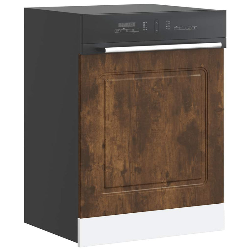 Dishwasher Panel?Kalmar?Smoked Oak 60x1.5x67 cm Engineered Wood