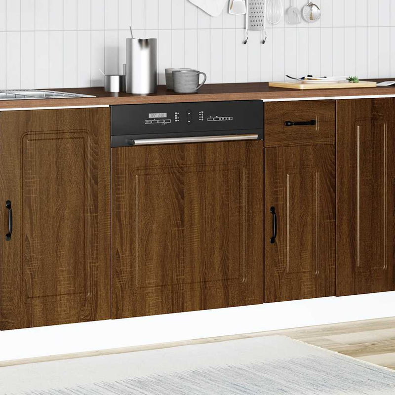 Dishwasher Panel?Kalmar?Brown Oak 60x1.5x67 cm Engineered Wood