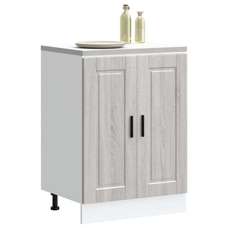 Kitchen Base Cabinet?Porto Grey Sonoma Engineered Wood